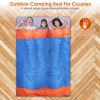 2 People Sleeping Bag for Adult Kids Lightweight Water Resistant Camping Cotton Liner Cold Warm Weather Indoor Outdoor Use 3 Season with Sack for Spri