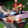 Foldable BBQ Grill Charcoal Barbecue Portable X Grill Tabletop Outdoor Smoker BBQ for Camping Picnic Outdoor Party