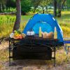 Folding Camping Table Portable Lightweight Aluminum Roll-up Picnic BBQ Desk with Carrying Bag Heavy Duty Outdoor Beach Backyard Party Patio