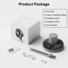 Camping Fan with Lantern 10000mAh Rechargeable Battery Powered Portable Tripod Fan for Tent with Hanging Hook Carabiner Emergency Power Bank Desk Fan
