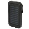 10000mAh Solar Power Bank External Battery Pack Dual USB Ports Outdoor Charger with Battery Indicators SOS LED Lights Compass Camping Hiking