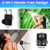 Portable Shower for Camping Include IPX7 Waterproof 6000mAh Rechargeable Shower Pump Filtered Shower Head 5.3Gallon Foldable Bucket For Hiking Beach T