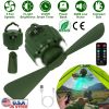 Portable Camping Ceiling LED Fan 5200mAh USB Battery Powered Hanging Tent Lantern Fan Power Bank with 3 Fan Speed 3 Light Brightness Smart Timer Displ