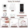Tent Ceiling Fan with Light 7200mah Rechargeable Battery Operated Hanging Canopy Fan with Remote Control 4 Wind Speeds 3 Brightness