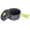 9Pcs Camping Cooking Ware Set Camping Stove Cookware Kit Aluminum Pot Pans Set for Hiking Picnic Outdoor