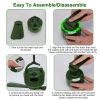 Portable Camping Ceiling LED Fan 10400mAh USB Battery Powered Hanging Tent Lantern Fan Power Bank with 3 Fan Speed 3 Light Brightness Smart Timer Disp