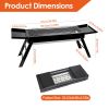 Foldable Charcoal BBQ Grill with Shelf Stainless Steel Grill Net Easy Setup Portable Tabletop Barbecue Grill for Camping Picnic Outdoor Party Backyard