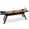 Foldable Charcoal BBQ Grill with Shelf Stainless Steel Grill Net Easy Setup Portable Tabletop Barbecue Grill for Camping Picnic Outdoor Party Backyard