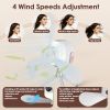 Tent Ceiling Fan with Light Tripod Stand 7200mah Rechargeable Battery Operated Hanging Canopy Fan with Remote Control 4 Wind Speeds 3 Brightness