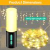 4 In 1 Rechargeable Camping String Light IP44 Waterproof Camping Lantern with 33Ft String Light 7 Light Modes Emergency Power Bank Carry Bag for Indoo