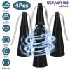 4Pack Fly Table Fans Battery USB Powered Bug Fans Food Fans Fly Table Spinners Traps with Hook for Party BBQ Picnic Camping