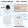 Tent Ceiling Fan with Light 7200mah Rechargeable Battery Operated Hanging Canopy Fan with Remote Control 4 Wind Speeds 3 Brightness