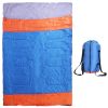 2 People Sleeping Bag for Adult Kids Lightweight Water Resistant Camping Cotton Liner Cold Warm Weather Indoor Outdoor Use 3 Season with Sack for Spri