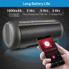 iRola Wireless Speaker Powerful Dual Subwoofer Stereo Bass Noise Cancelling w/Mic Aux-in for Camping Party