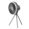 Camping Fan with Lantern 10000mAh Rechargeable Battery Powered Portable Tripod Fan for Tent with Hanging Hook Carabiner Emergency Power Bank Desk Fan