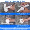 2 In 1 Portable Camping Fan with LED Lantern 8000mAh Battery Powered Tent Fan with Carabiner Digital Display 4 Speeds 4 Timer Settings for Camping Can