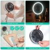 Camping Fan with Lantern 10000mAh Rechargeable Battery Powered Portable Tripod Fan for Tent with Hanging Hook Carabiner Emergency Power Bank Desk Fan