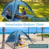 Beach Tent Outdoor Waterproof Tent Canopy for 4-6 Person with 3 Door Openings Carrying Bag UPF50+ Easy Setup for Beach Picnic Camping Hiking Adventure