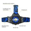 25000 LM Headlamp LED Tactical Headlight Zoomable Flashlight Torch w/Charges Camping