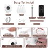 Tent Ceiling Fan with Light Tripod Stand 7200mah Rechargeable Battery Operated Hanging Canopy Fan with Remote Control 4 Wind Speeds 3 Brightness