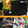 17.32x10.63x2.56in Portable Charcoal Grill Foldable BBQ Suitcase Grill Shelf For Outdoor Camping Picnics Garden Grilling