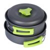 9Pcs Camping Cooking Ware Set Camping Stove Cookware Kit Aluminum Pot Pans Set for Hiking Picnic Outdoor