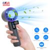100 Speed Handheld Fan With Ice Cooler High Speed Turbo Fan 3000mAh Rechargeable Hand Fan with LCD Display for Travel Camping Beach Outdoor