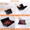 Foldable BBQ Grill Charcoal Barbecue Portable X Grill Tabletop Outdoor Smoker BBQ for Camping Picnic Outdoor Party