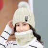 Winter Beanie Hat Scarf Set Women Warm Knitting Skull Cap Neck Warmer for Walking Running Hiking Camping Outdoors Gift