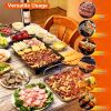 1500W Electric Barbecue Grill Hot Plate Cooking BBQ Griddle Non-Stick Table Top Grill Griddle for Indoor Outdoor Camping Picnic