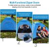 4 Persons Camping Waterproof Tent Pop Up Tent Instant Setup Tent w/2 Mosquito Net Doors Carrying Bag Folding 4 Seasons for Hiking Climbing Adventure F