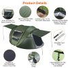 5-8 Person Pop Up Tent Automatic Setup Camping Tent Waterproof Instant Setup Tent with 4 Tent Poles 2 Mosquito Net Windows Carrying Bag for Hiking Cli