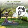 Inflatable Air Mattress Air Sleeping Bed Pad Single Camping Air Mattress with Electric Pump Car Charger Non-Leak for Home Camping