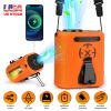 5 In 1 Portable Waist Clip Fan With 5 Speeds Flashlight 10000mAh Battery Operated Personal Wearable Turbo Belt Fan Hands-Free Neck Fan For Camping Tra