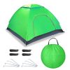 4 Persons Camping Waterproof Tent Pop Up Tent Instant Setup Tent w/2 Mosquito Net Doors Carrying Bag Folding 4 Seasons for Hiking Climbing Adventure F