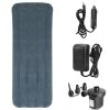 Inflatable Air Mattress Air Sleeping Bed Pad Single Camping Air Mattress with Electric Pump Car Charger Non-Leak for Home Camping