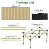 Folding Camping Table Portable Lightweight Carbon Steel Roll-up Picnic BBQ Desk with Carry Bag Heavy Duty for Outdoor Beach Backyard Party Patio Campi