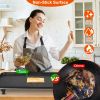 1500W Electric Barbecue Grill Hot Plate Cooking BBQ Griddle Non-Stick Table Top Grill Griddle for Indoor Outdoor Camping Picnic