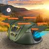 5-8 Person Pop Up Tent Automatic Setup Camping Tent Waterproof Instant Setup Tent with 4 Tent Poles 2 Mosquito Net Windows Carrying Bag for Hiking Cli