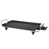 1500W Electric Barbecue Grill Hot Plate Cooking BBQ Griddle Non-Stick Table Top Grill Griddle for Indoor Outdoor Camping Picnic