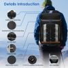 Cooler Backpack 36 Can Leakproof Insulated Cooler Backpack with 25L/6.6Gal for Picnic Camping Beach Hiking Fishing Travel