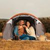 5-8 Person Pop Up Tent Automatic Setup Camping Tent Waterproof Instant Setup Tent with 4 Mosquito Net Windows Carrying Bag for Hiking Climbing Adventu