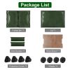 Folding Storage Bin Camping Collapsible Organizer Box Stackable Grocery Container Shelf Baskets with Cutting Board Top Lid 4 Side Lockable Doors Wheel