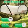 Camping Hammock with Mosquito Net 3-in-1 Portable Hammock Tent with BuiltIn Mosquito Net Dual-Way Zippers 440lbs Capacity Attached Storage Pocket for