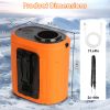 5 In 1 Portable Waist Clip Fan With 5 Speeds Flashlight 10000mAh Battery Operated Personal Wearable Turbo Belt Fan Hands-Free Neck Fan For Camping Tra
