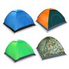 4 Persons Camping Waterproof Tent Pop Up Tent Instant Setup Tent w/2 Mosquito Net Doors Carrying Bag Folding 4 Seasons for Hiking Climbing Adventure F