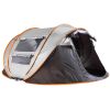 5-8 Person Pop Up Tent Automatic Setup Camping Tent Waterproof Instant Setup Tent with 4 Mosquito Net Windows Carrying Bag for Hiking Climbing Adventu