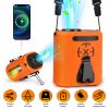 5 In 1 Portable Waist Clip Fan With 5 Speeds Flashlight 10000mAh Battery Operated Personal Wearable Turbo Belt Fan Hands-Free Neck Fan For Camping Tra