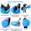 4 Persons Camping Waterproof Tent Pop Up Tent Instant Setup Tent w/2 Mosquito Net Doors Carrying Bag Folding 4 Seasons for Hiking Climbing Adventure F