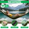 Camping Hammock with Mosquito Net 3-in-1 Portable Hammock Tent with BuiltIn Mosquito Net Dual-Way Zippers 440lbs Capacity Attached Storage Pocket for